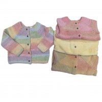 NTX004: Girls Knitted Stripe Cardigan (9 Months -6 Years)